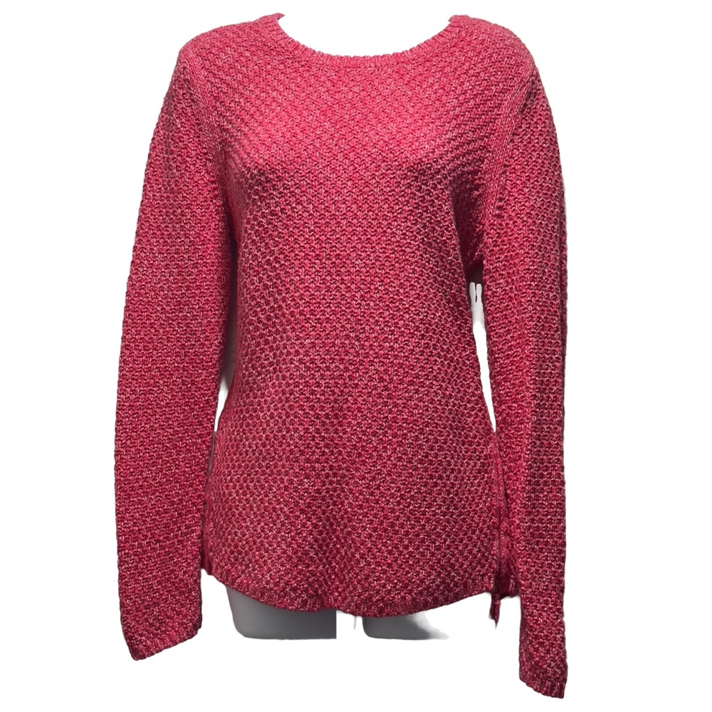 Talbots Women’s Pink Chunky Knit Pullover Sweater – Size Medium
